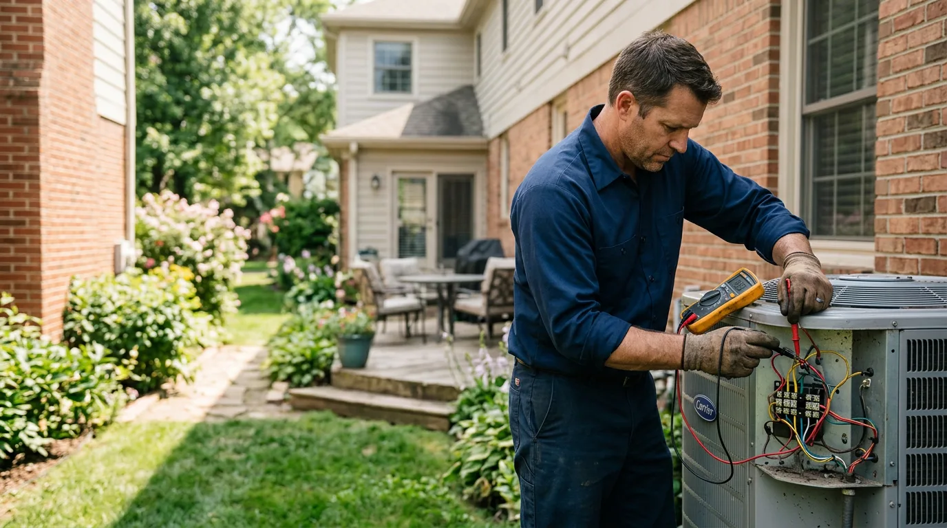 HVAC technician working near Monroe, MI